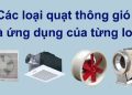 Các loại quạt hút thông gió phù hợp với không gian sống của bạn