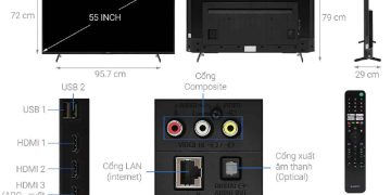 Các đặc điểm của Kích Thước Tivi 55 Inch