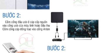 Hướng dẫn cách kết nối anten tivi trong nhà
